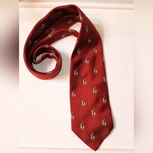 Vintage Bert Pulitzer for Woody Bronze Tie – Horseman Soldier Design